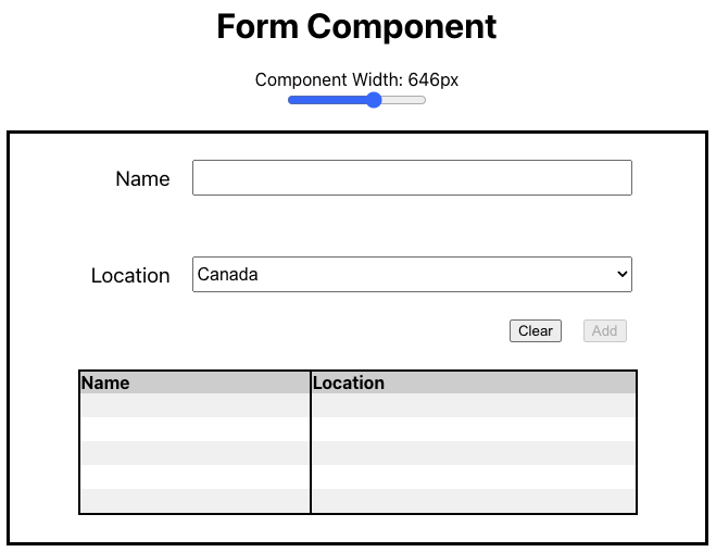 Solution with slider on a larger value