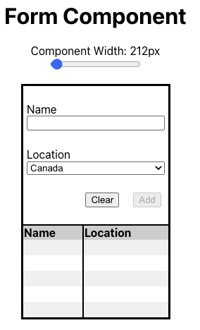 Solution with slider on a small value